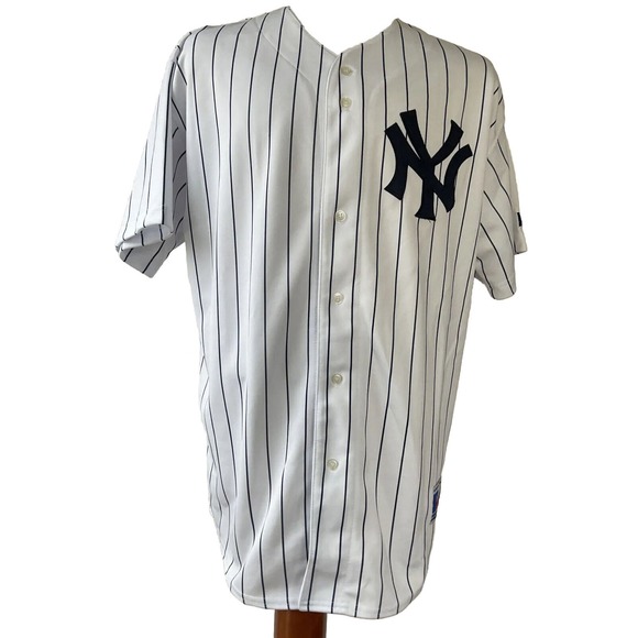 VINTAGE RUSSEL ATHLETIC ROBIN VENTURA NEW YORK YANKEES STITCHED JERSEY SIZE L - Picture 3 of 8